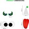 4E's Novelty Monster Trunk or Treat Car Decoration Kit – Huge Eye Monster Face with Teeth, Tongue, Horns, Waterproof PVC Outdoor Halloween Garage Door & Car SUV Decorations for Kids Party